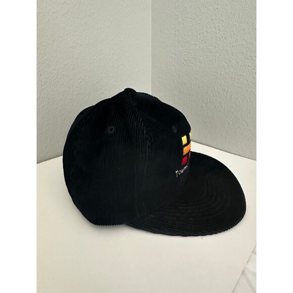 Vintage SAM JUNG HO Tournament Skis Corduroy Black Hat - Picture 2 of 13